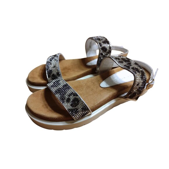 Very Volatile Women's Sandals Size 6 Hotness White / Leopard Print - Picture 1 of 5